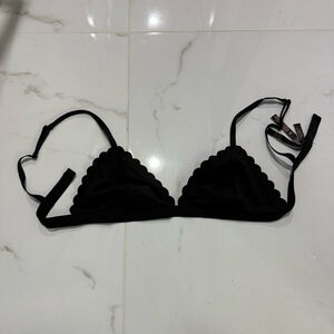 Victorias secret unlined sexy bra black Large